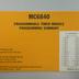 MC6840 Programmable Timer Module Programming Summary fold-out card