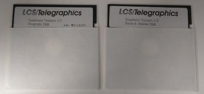 TelePaint Version 3.0 5.25" Floppy Disks
