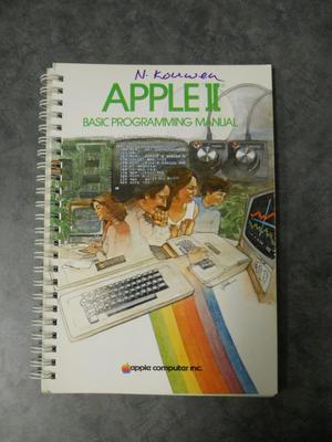 Photo of front cover of manual.