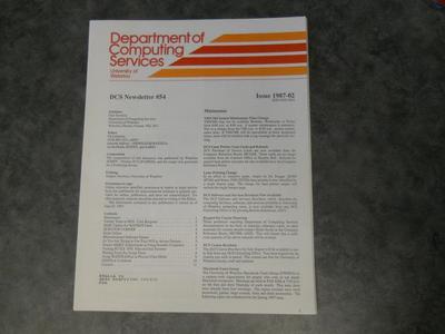 Photo of newsletter cover