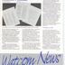 WATCOM News Spring 1985 with WATCOM Software Catalogue and WATCOM Software Description