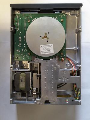 Top view of the floppy disk drive
