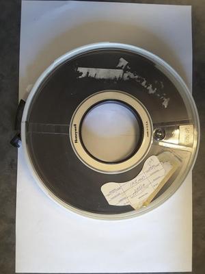 Top view of the magnetic tape