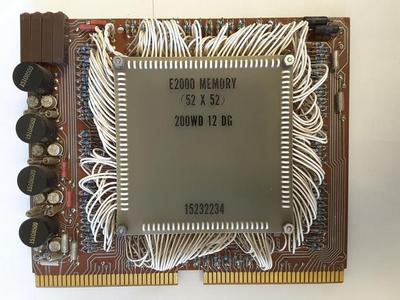 Top view of the core memory card
