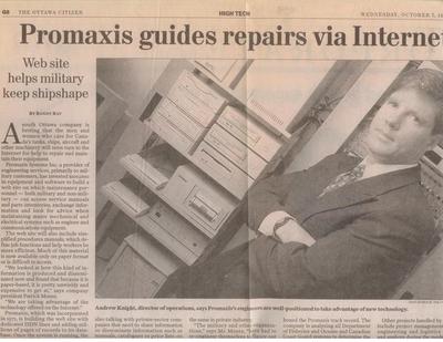 Promaxis Newspaper Article
