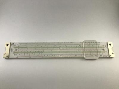This is the front of the Faber Castell slide rule