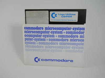 Front of floppy disk in protective cover.