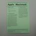 Reference card for the Apple Macintosh