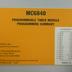 MC6840 Programmable Timer Module Programming Summary fold-out card