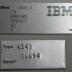 System nameplates for CSG's 4341 mainframe