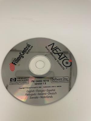 NEATO Media Labeling Products Filing Central Software Disc